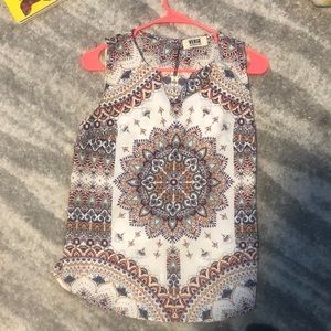 Split next sleeveless top